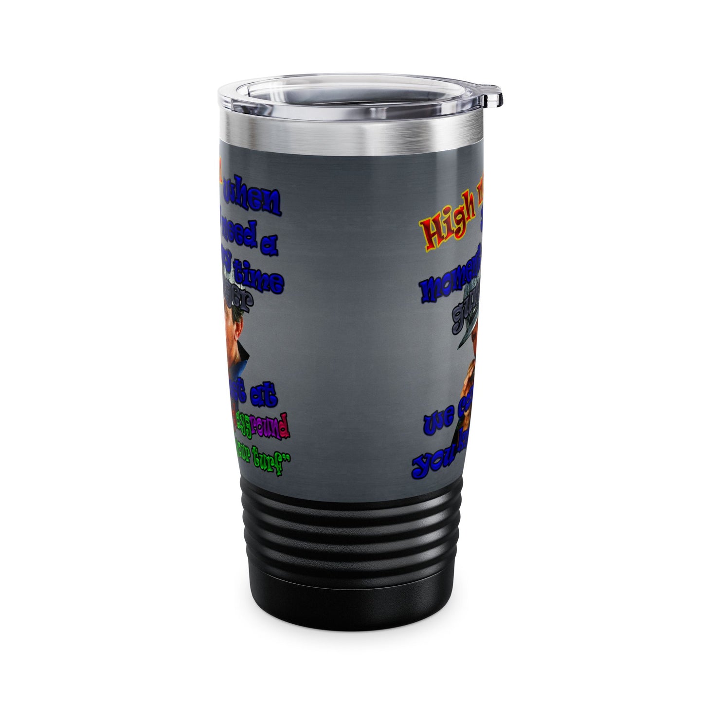 high noon - Ringneck Tumbler, 20oz (grey-light grey)