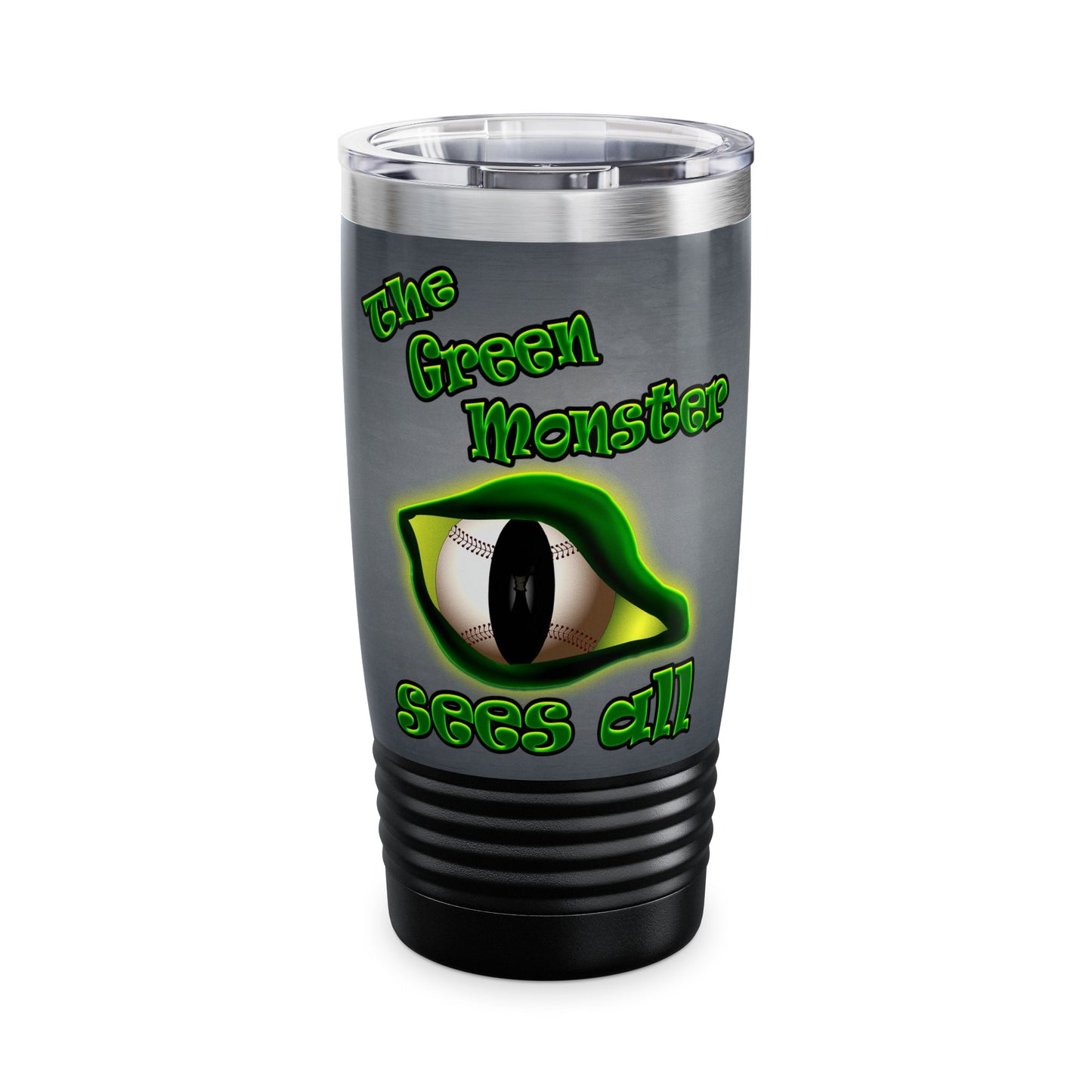 green monster - Ringneck Tumbler, 20oz (grey-light grey)