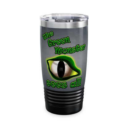green monster - Ringneck Tumbler, 20oz (grey-light grey)
