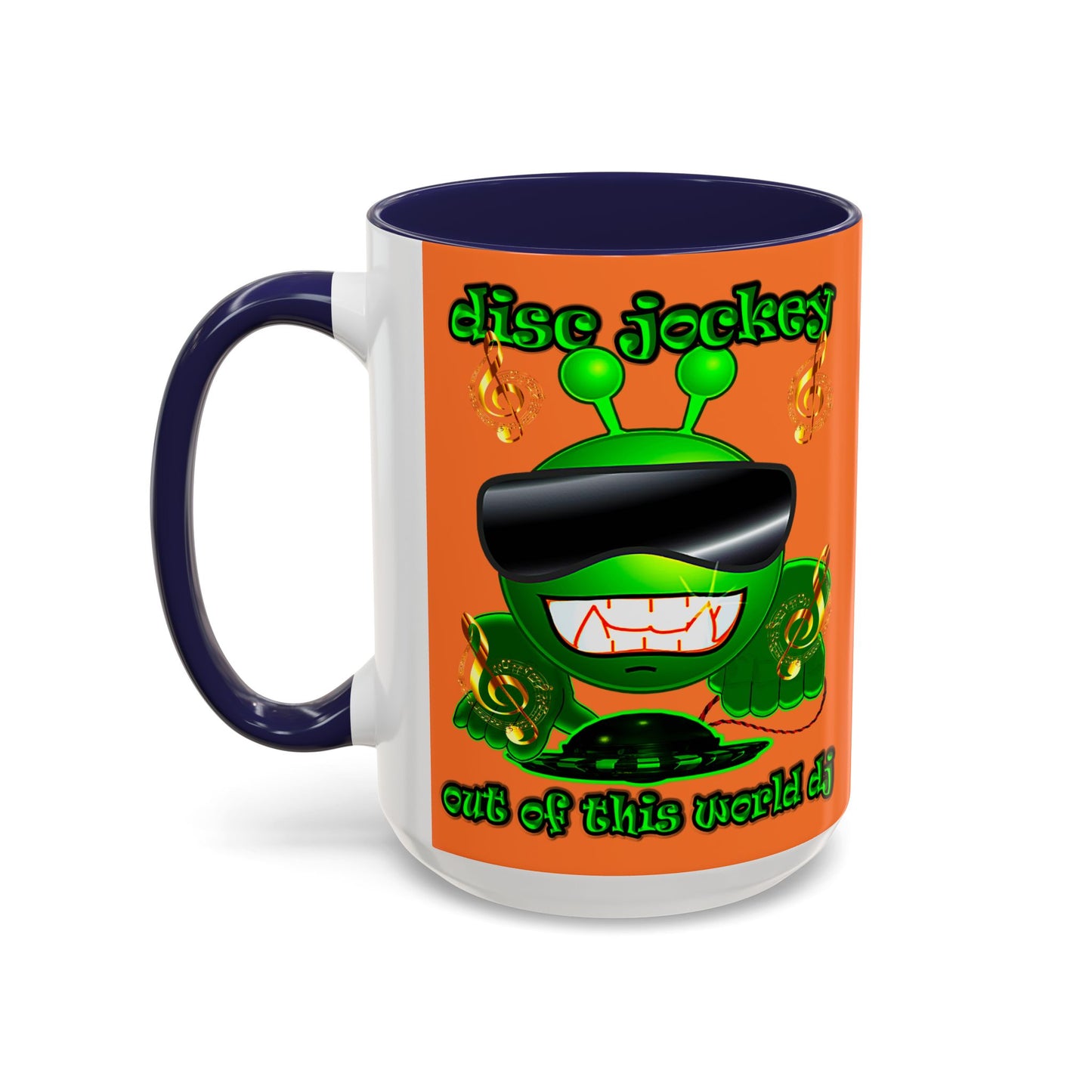 disc jockey - Accent Mug (crusta)