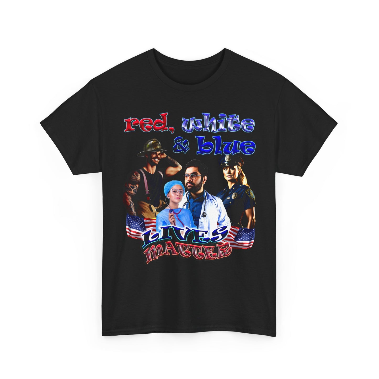 rw&b lives matter - Unisex Heavy Cotton Tee