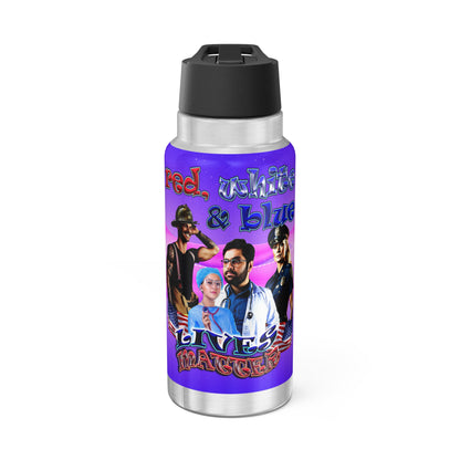 rw&b lives matter - Gator Tumbler, 32oz  (purple-pink wave)