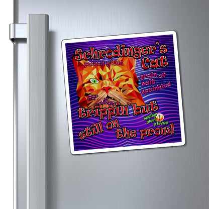 schrodinger's cat - Magnets - (purple wave)