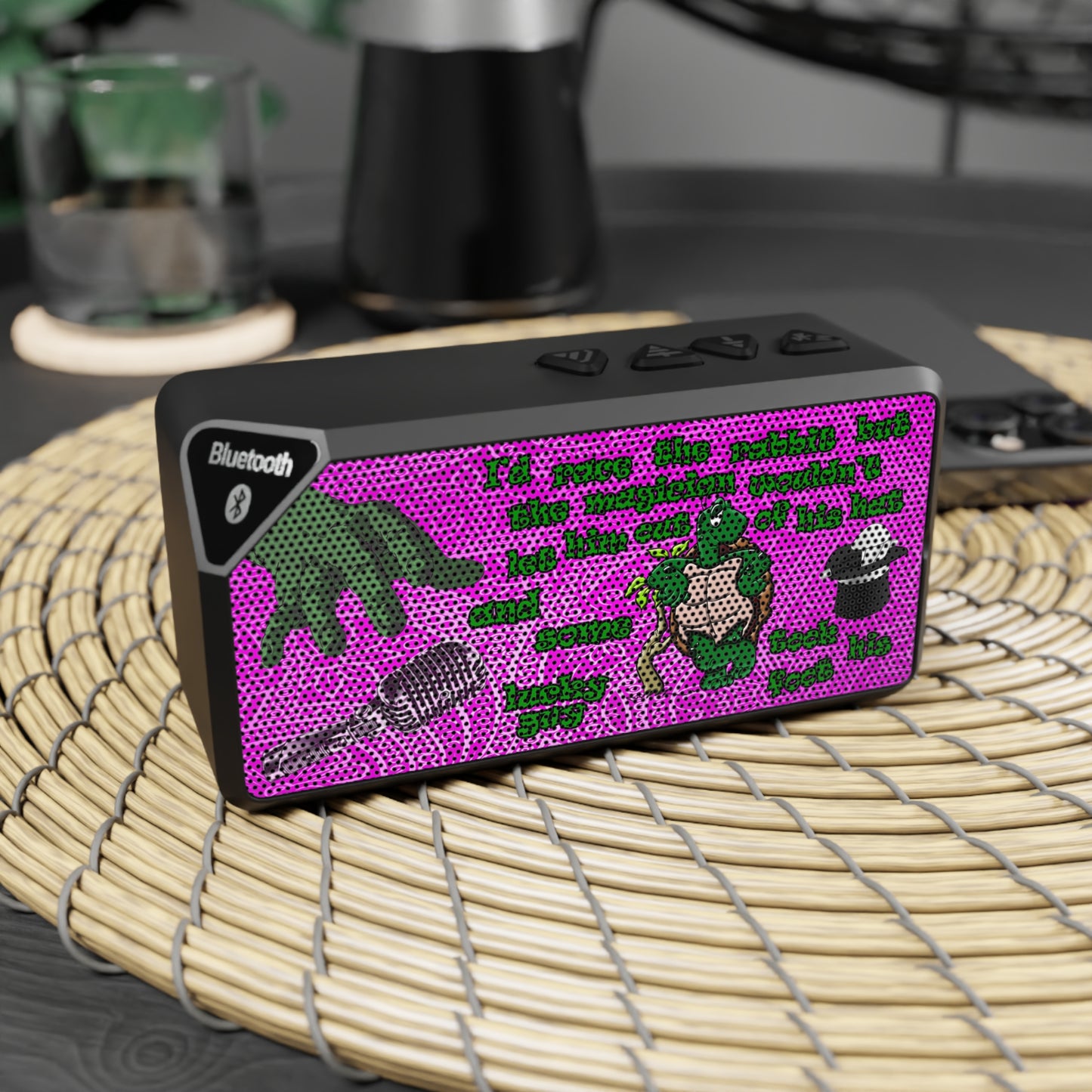 turtle race - Jabba Bluetooth Speaker (pink swirl)