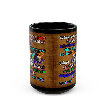 doggystyle - Black Mug (brown papyrus)
