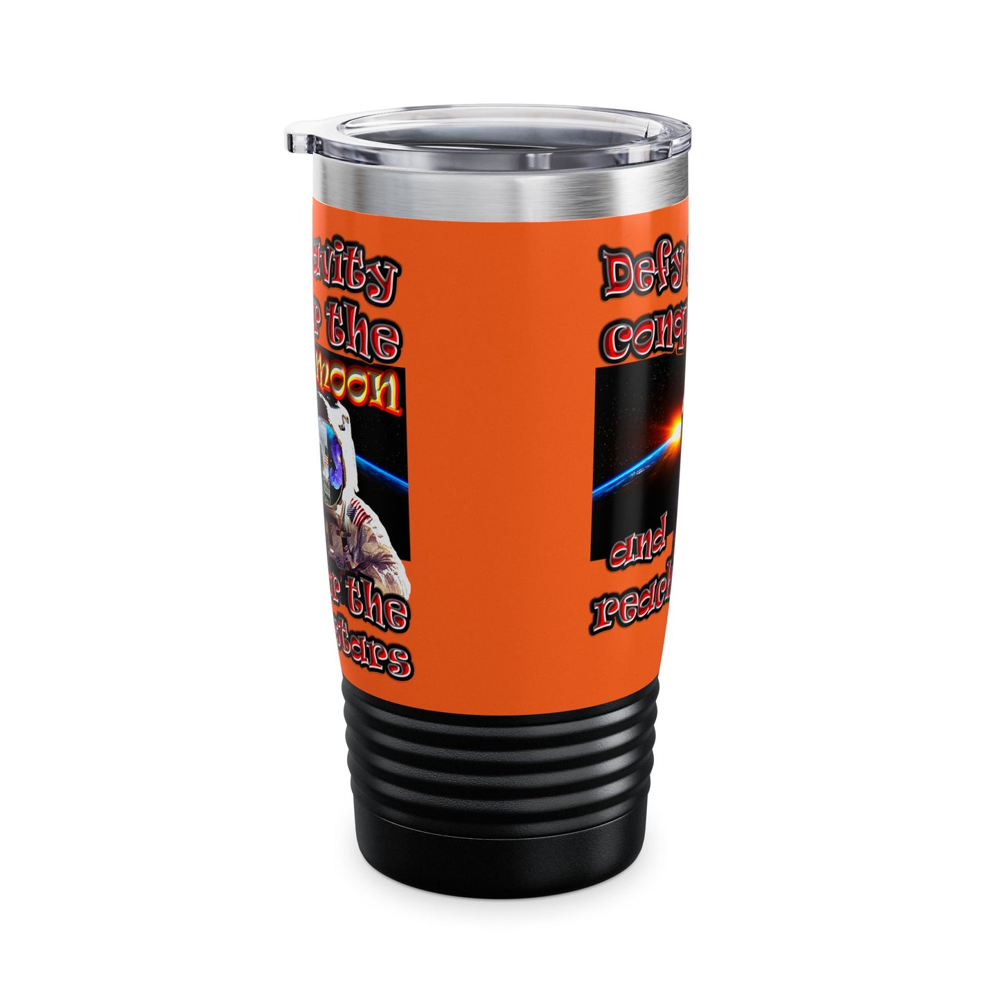 defy conquer reach - Ringneck Tumbler, 20oz (orange)