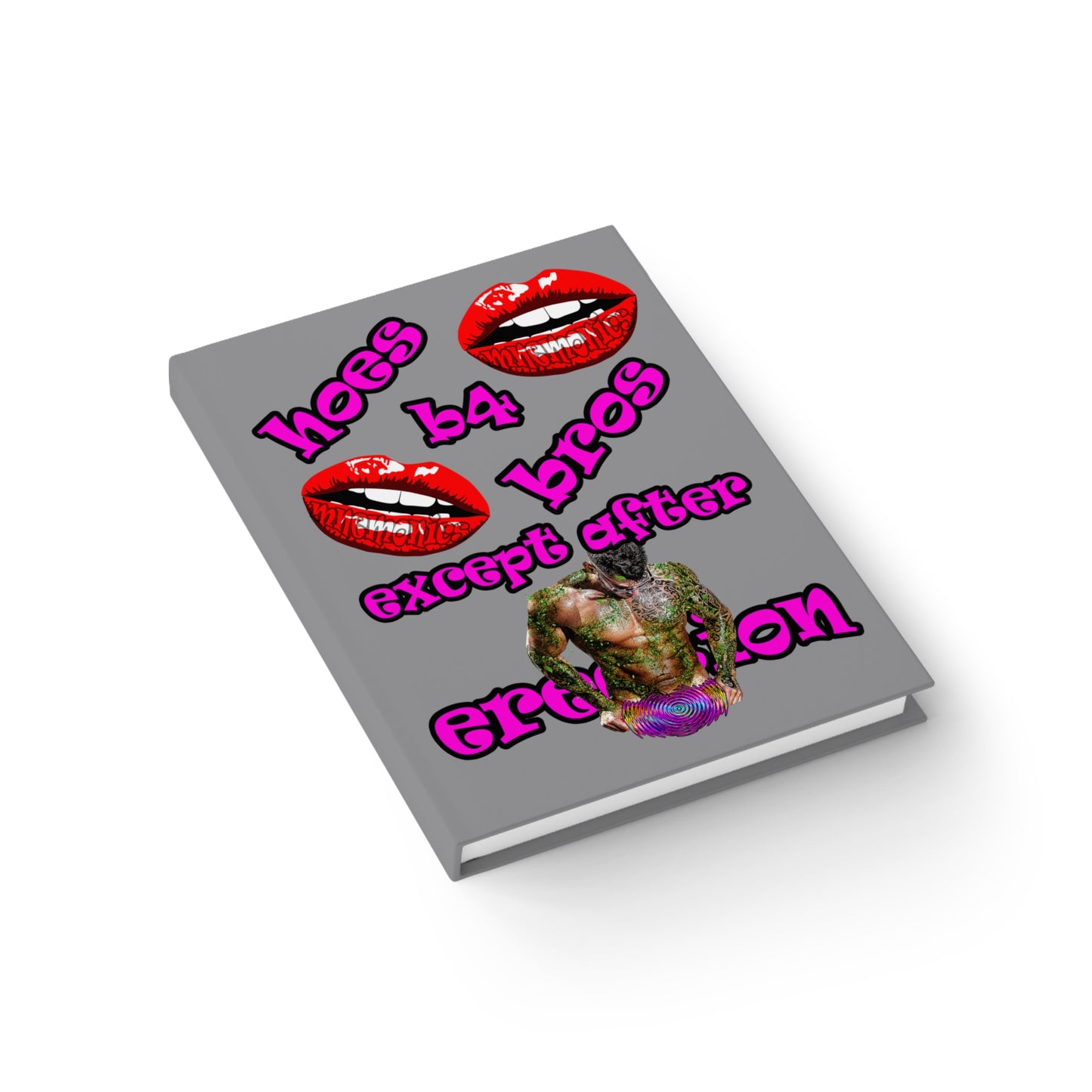 hoes b4 bros - journal-blank (grey)