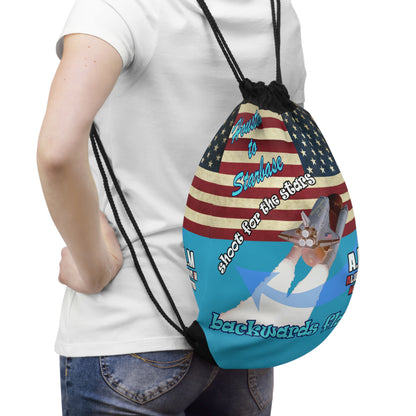 shoot for the stars - Drawstring Bag (turquoise)
