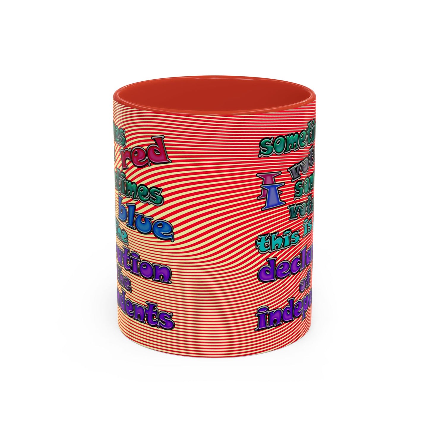 declaration of the independents - Accent Mug (yellow-orange wave)