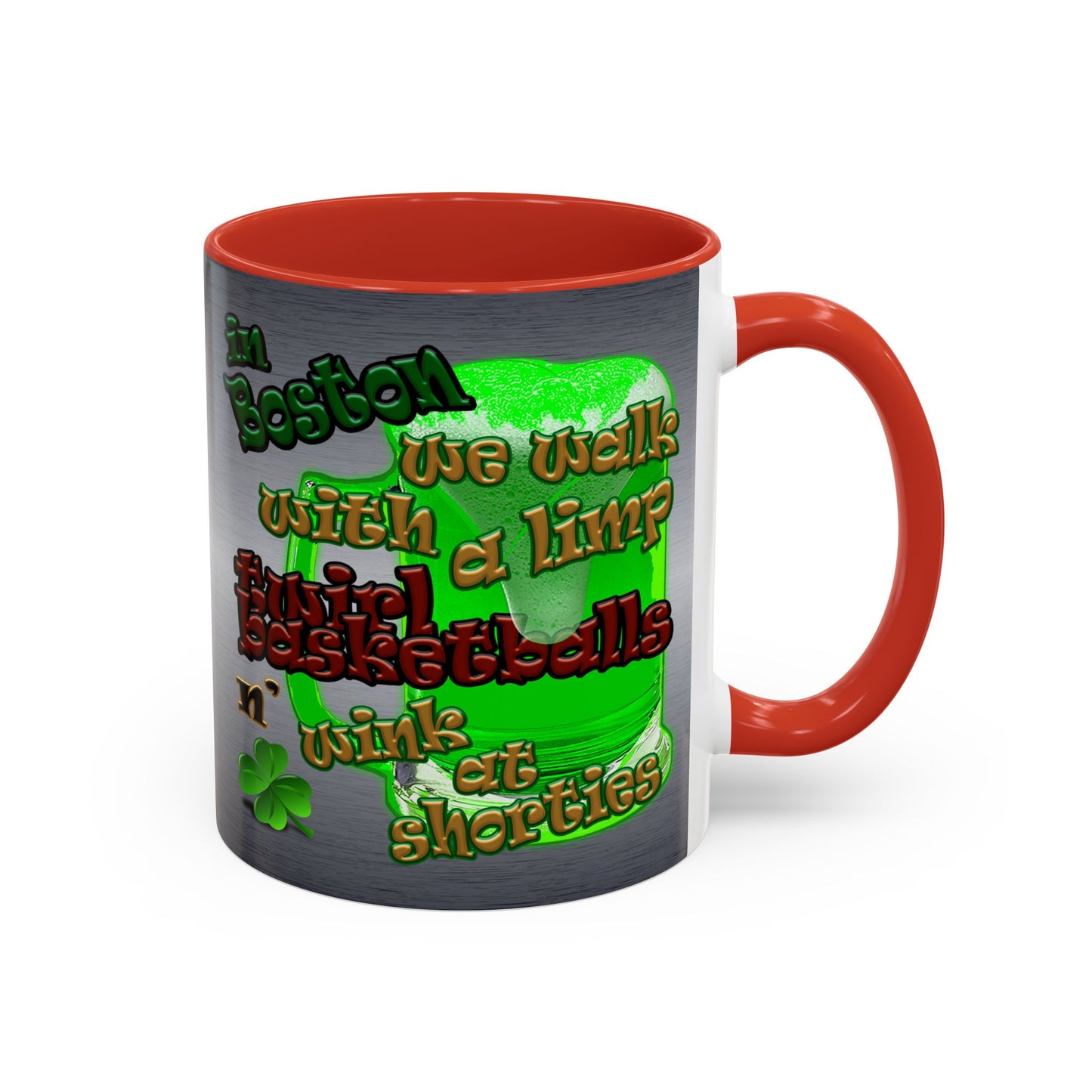 celtics logo - Accent Mug (brushed nickel)