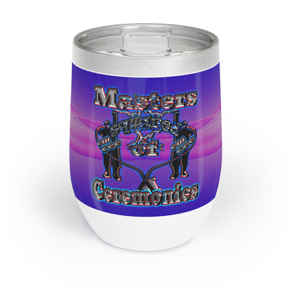 em cee squared - Chill Wine Tumbler (purple-pink wave)
