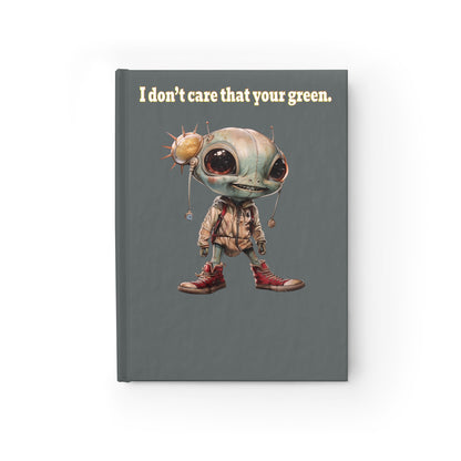 I don't care that your green - journal-blank (dark grey)