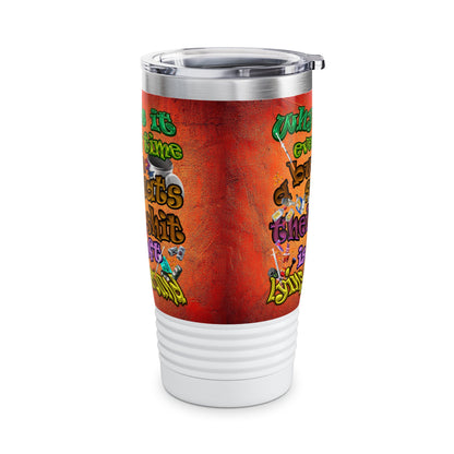 the bum's shit - Ringneck Tumbler, 20oz (burnt orange)