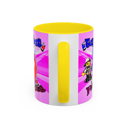 tag that - Accent Mug (light blue-pink wave)