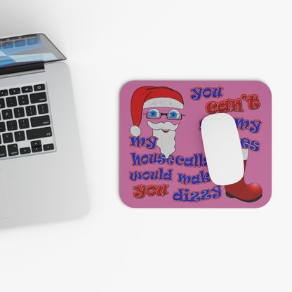 santa's shoes - Mouse Pad (Rectangle) (light pink)