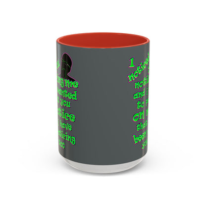noticed you noticing - Accent Mug (dark grey)