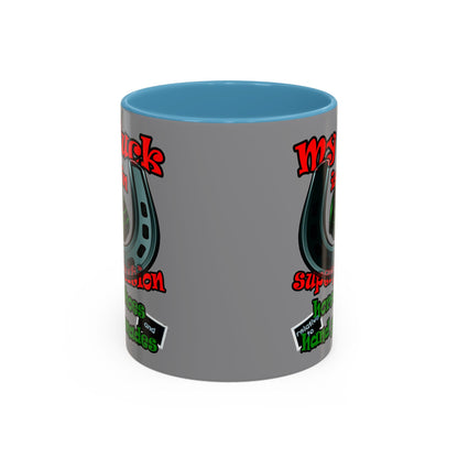 my luck - Accent Mug (grey)