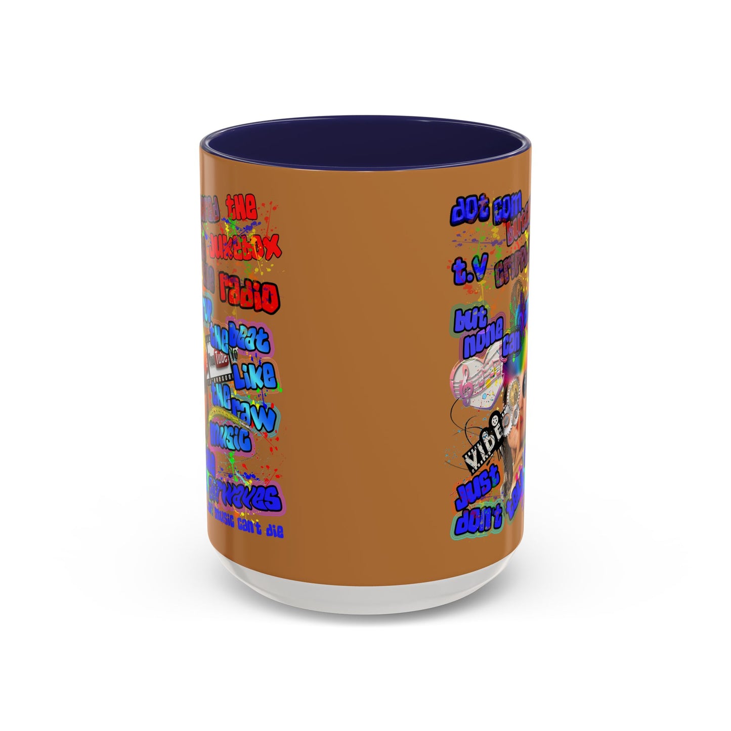 drop the beat - Accent Mug (light brown)