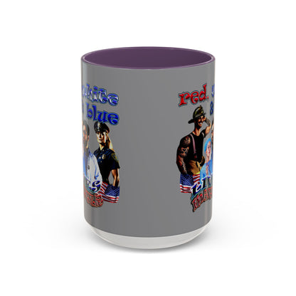 rw&b lives matter - Accent Mug (grey)