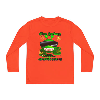 disc jockey - Youth Long Sleeve Competitor Tee