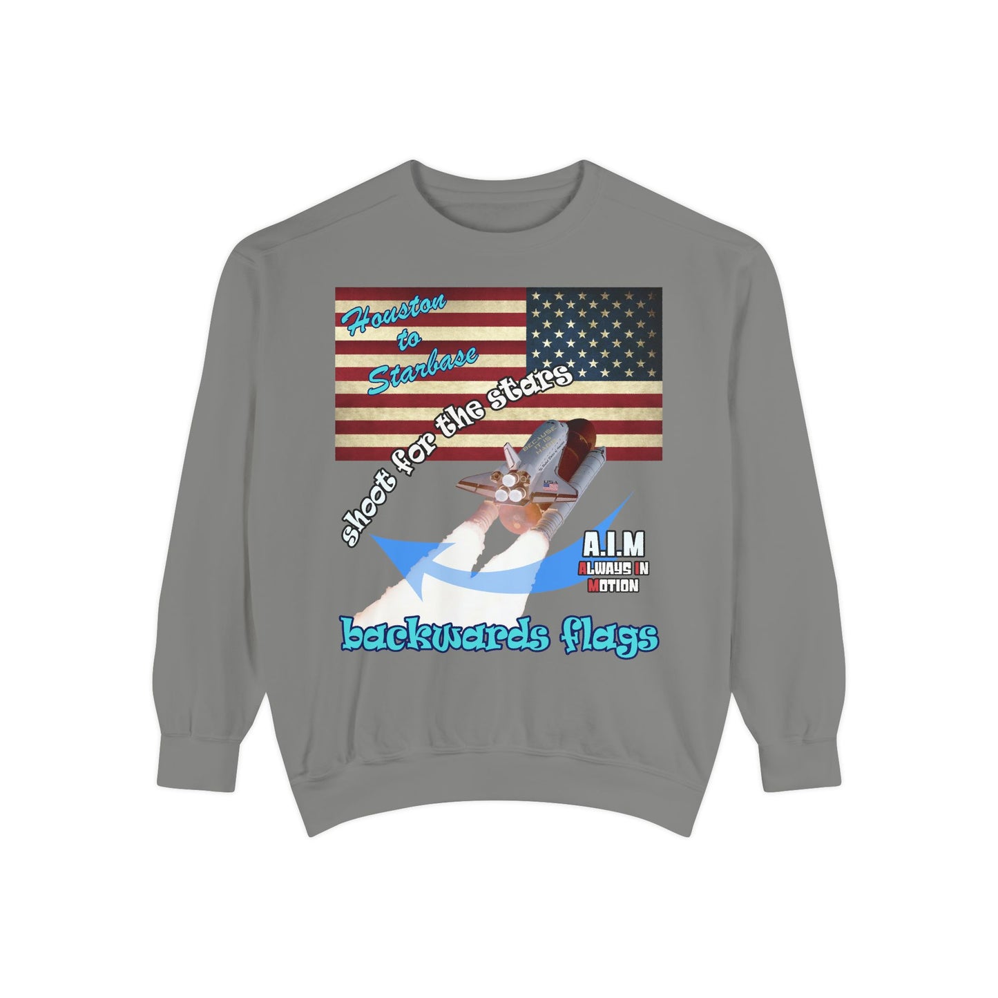 shoot for the stars - Unisex Garment-Dyed Sweatshirt