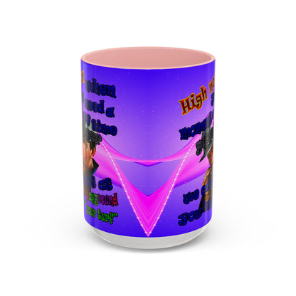 high noon - Accent Mug (purple-pink wave)