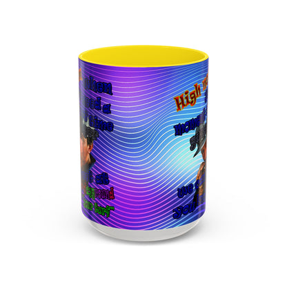 high noon - Accent Mug (purple wave)