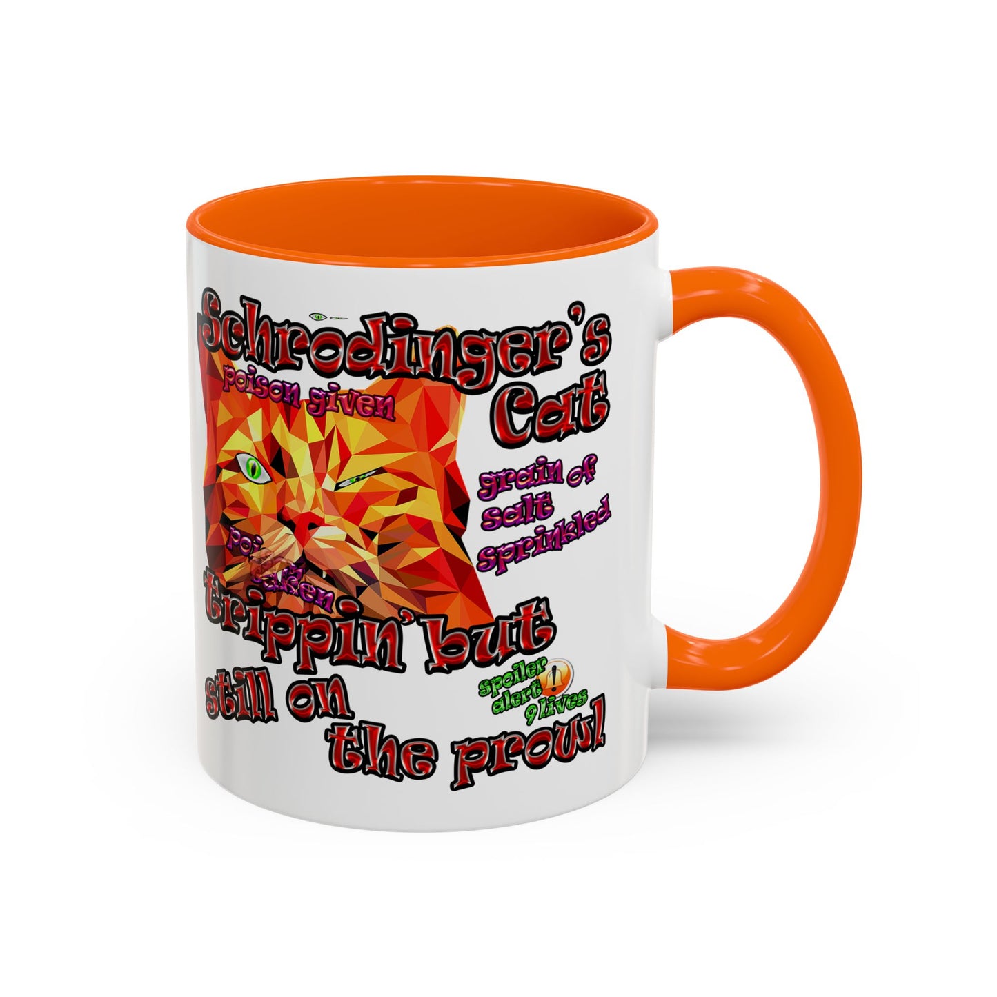 schrodinger's cat - Accent Mug (white)