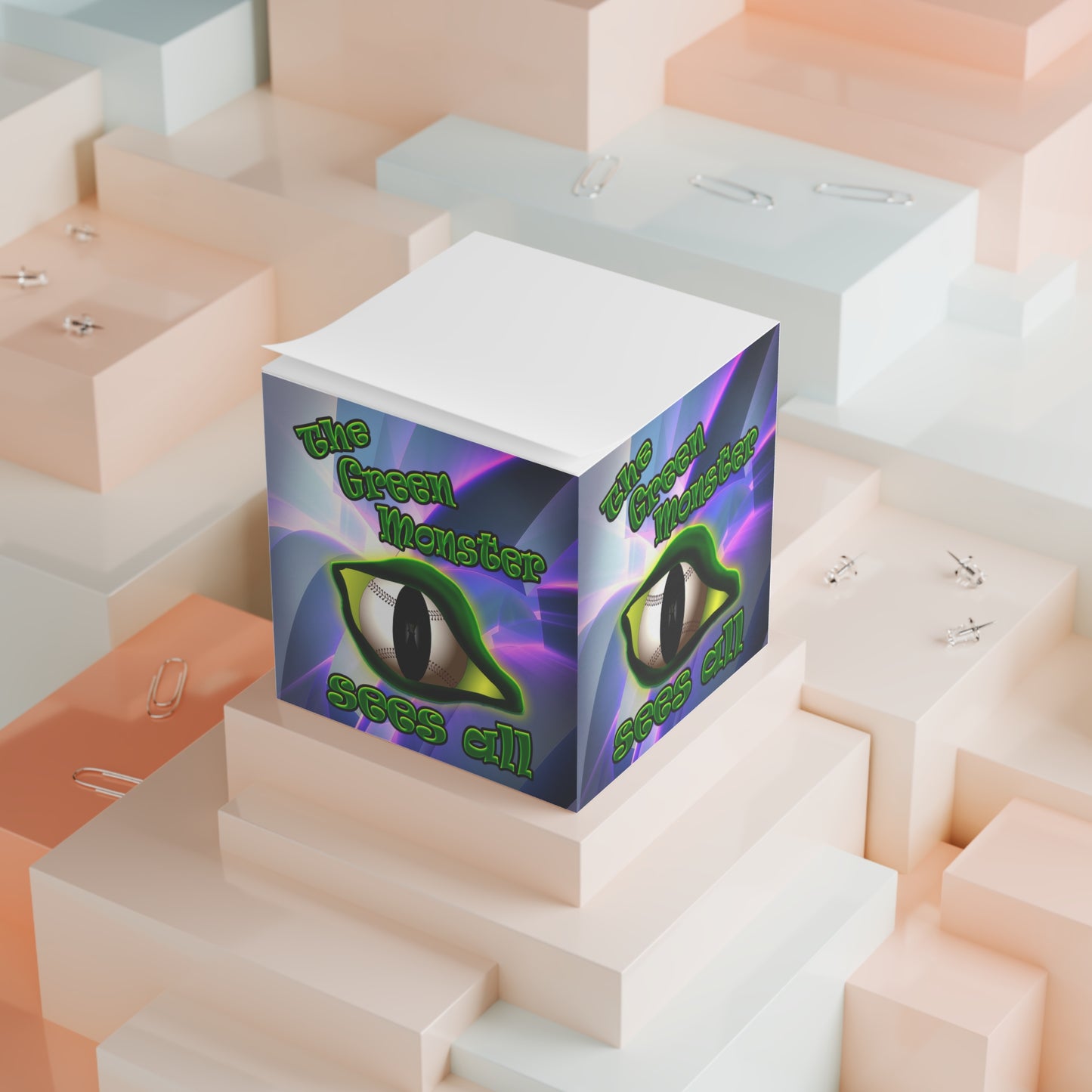 green monster - note cube (grey-pink wave)