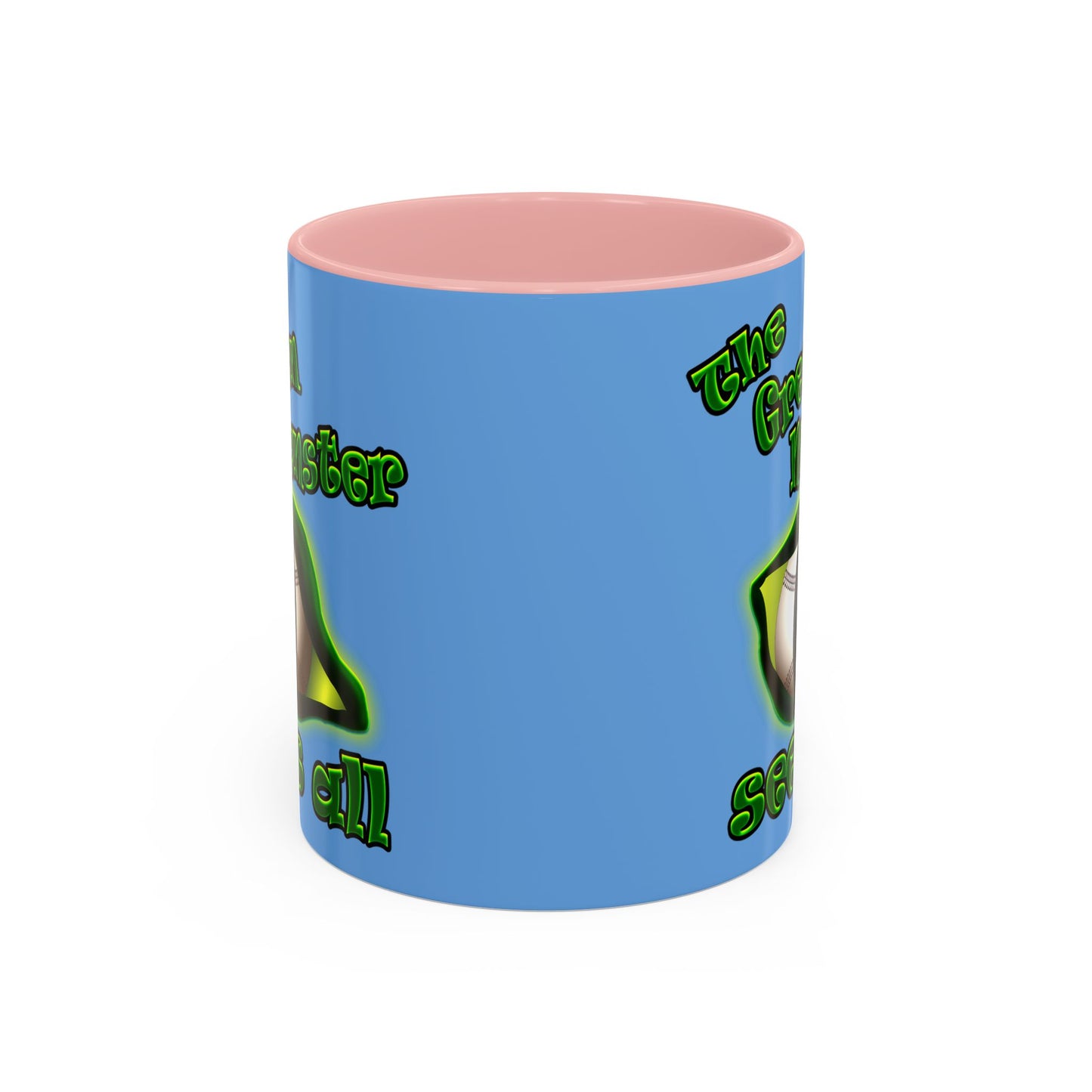green monster - Accent Mug (light blue)