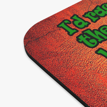 turtle race - Mouse Pad (Rectangle) (burnt orange)