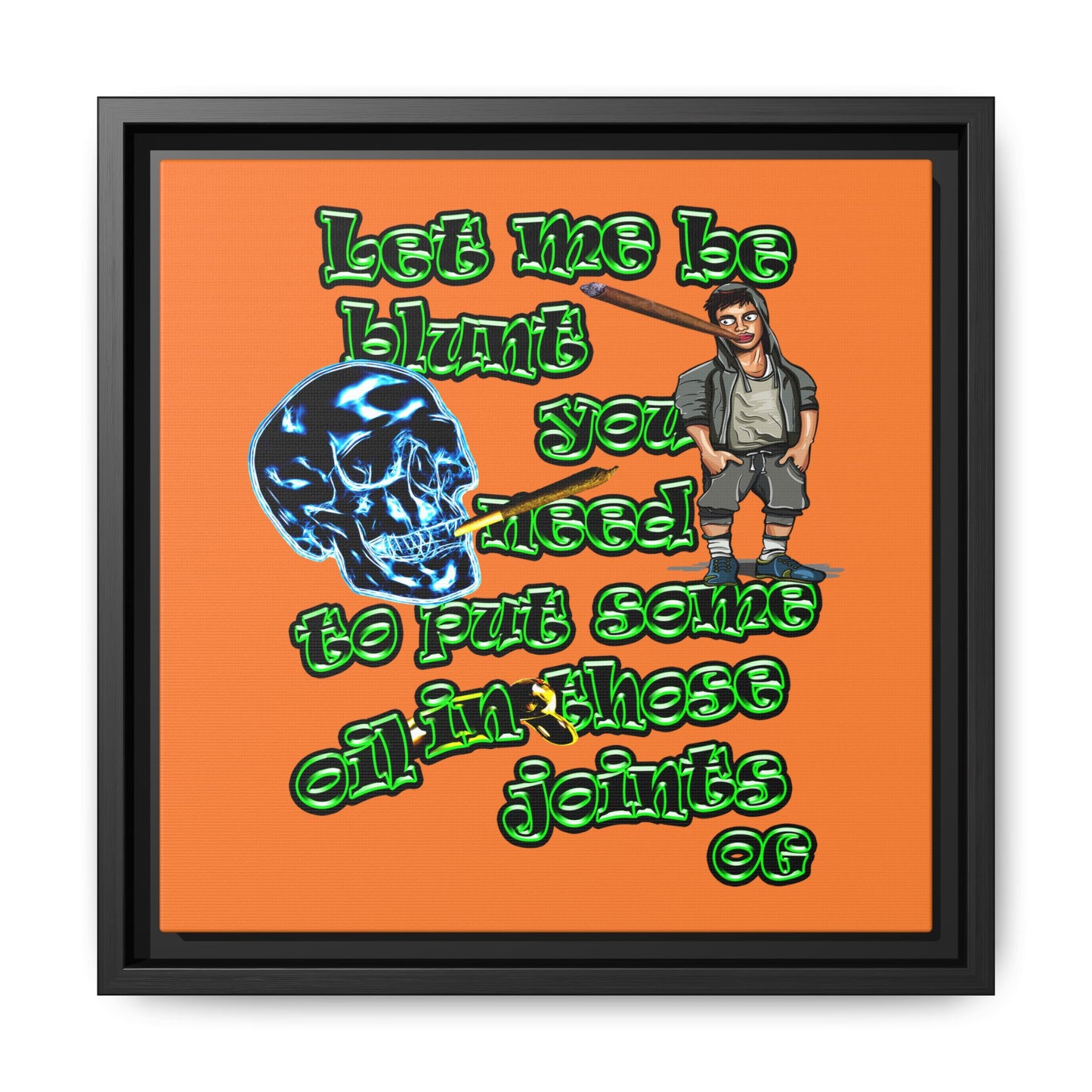 og - framed canvas art (crusta)