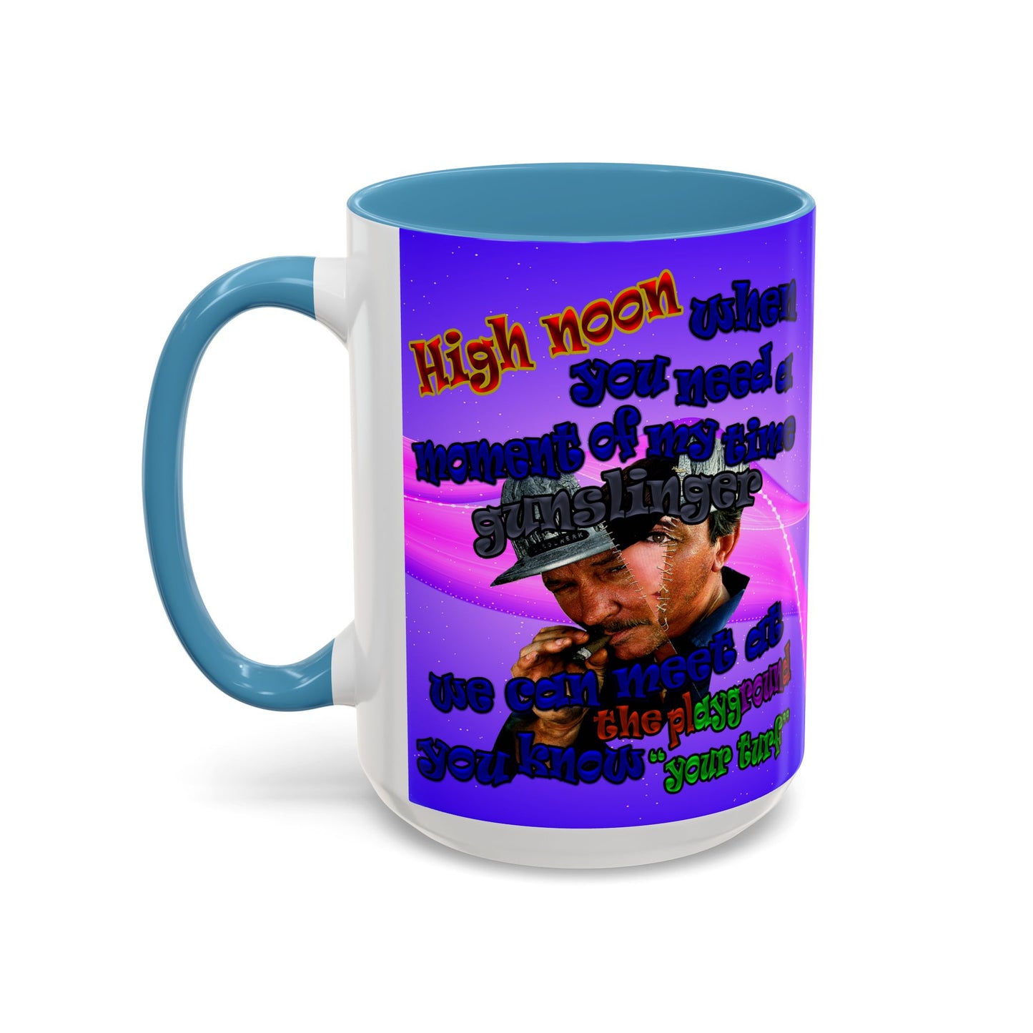 high noon - Accent Mug (purple-pink wave)
