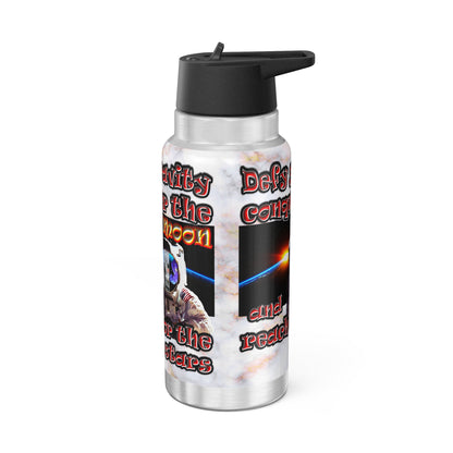 defy conquer reach - Gator Tumbler, 32oz  (white marble)