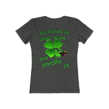 celtics logo - Women's The Boyfriend Tee