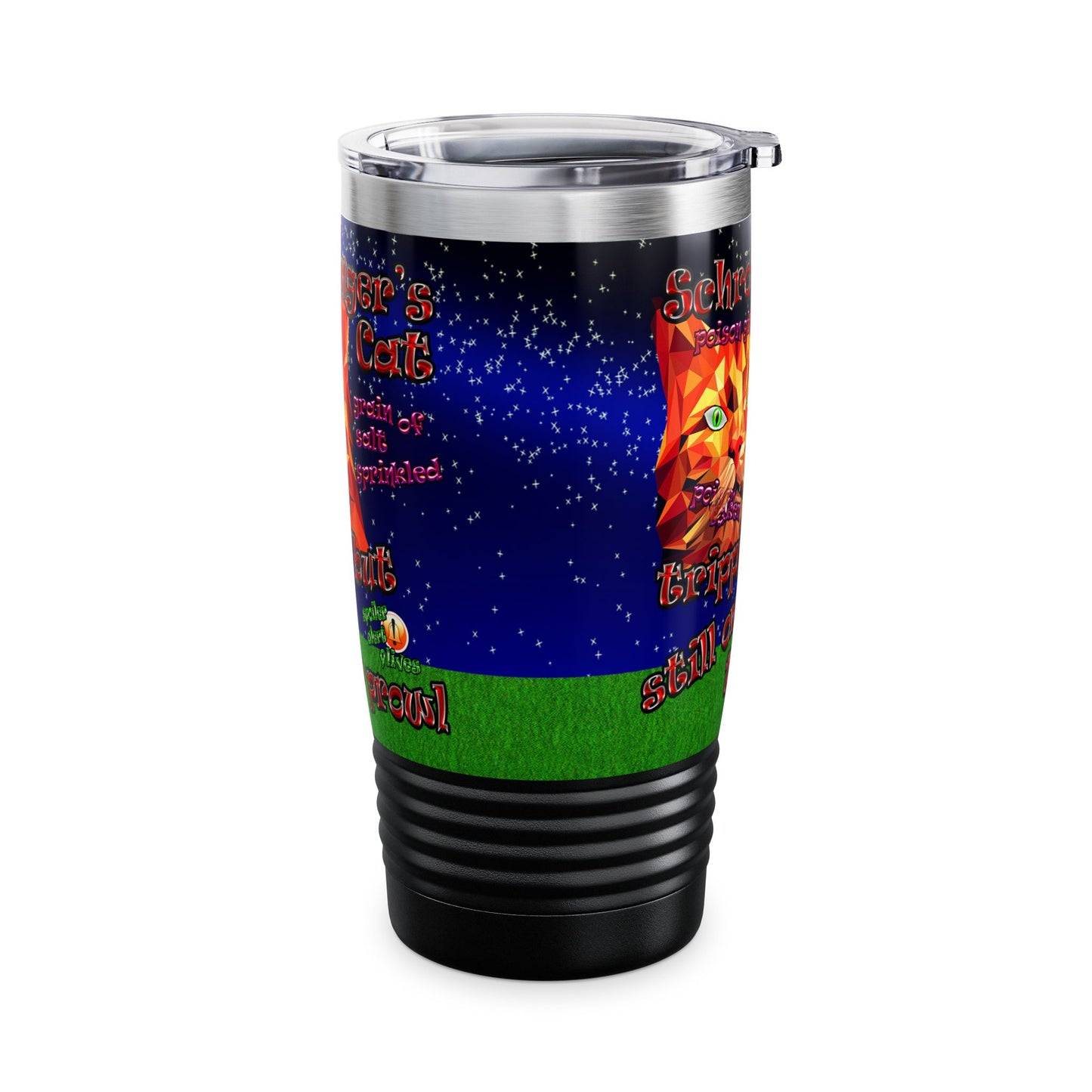 schrodinger's cat - Ringneck Tumbler, 20oz ('snoops' background)