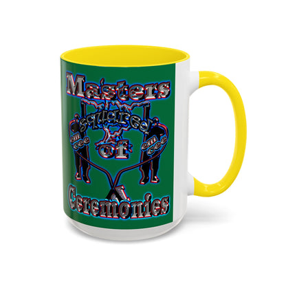 em cee squared - Accent Mug (dark green)