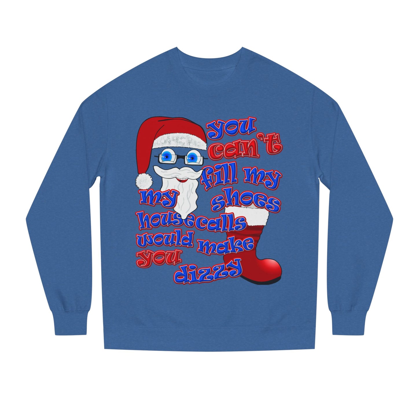 santa's shoes - Unisex Crew Neck Sweatshirt