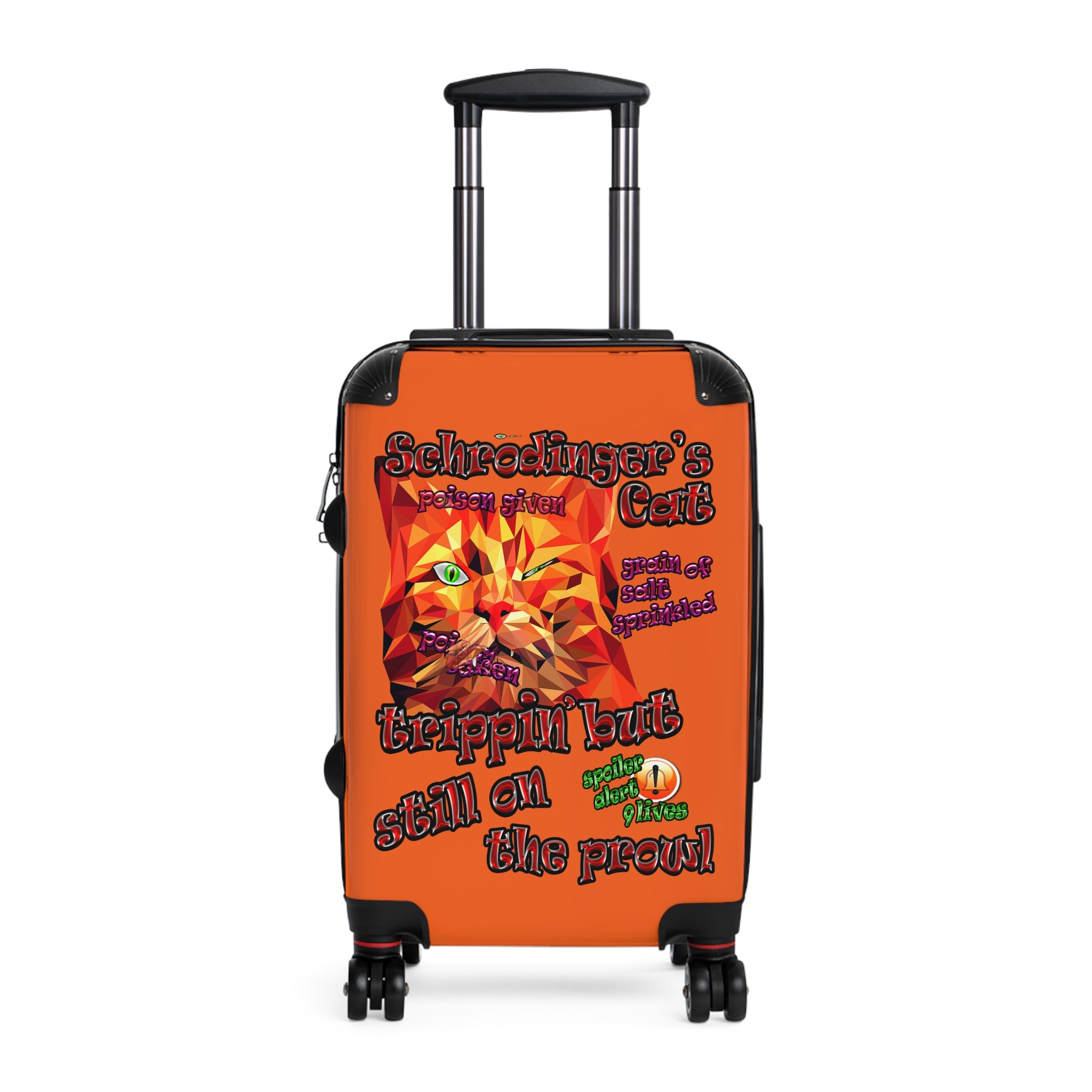 schrodinger's cat - suitcase (orange)