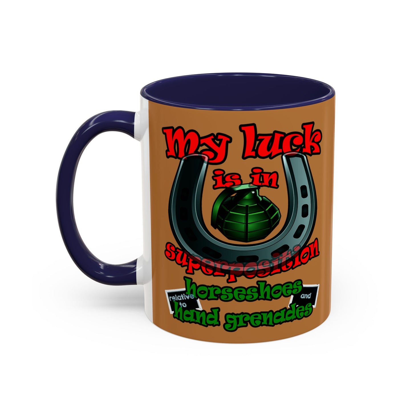 my luck - Accent Mug (light brown)