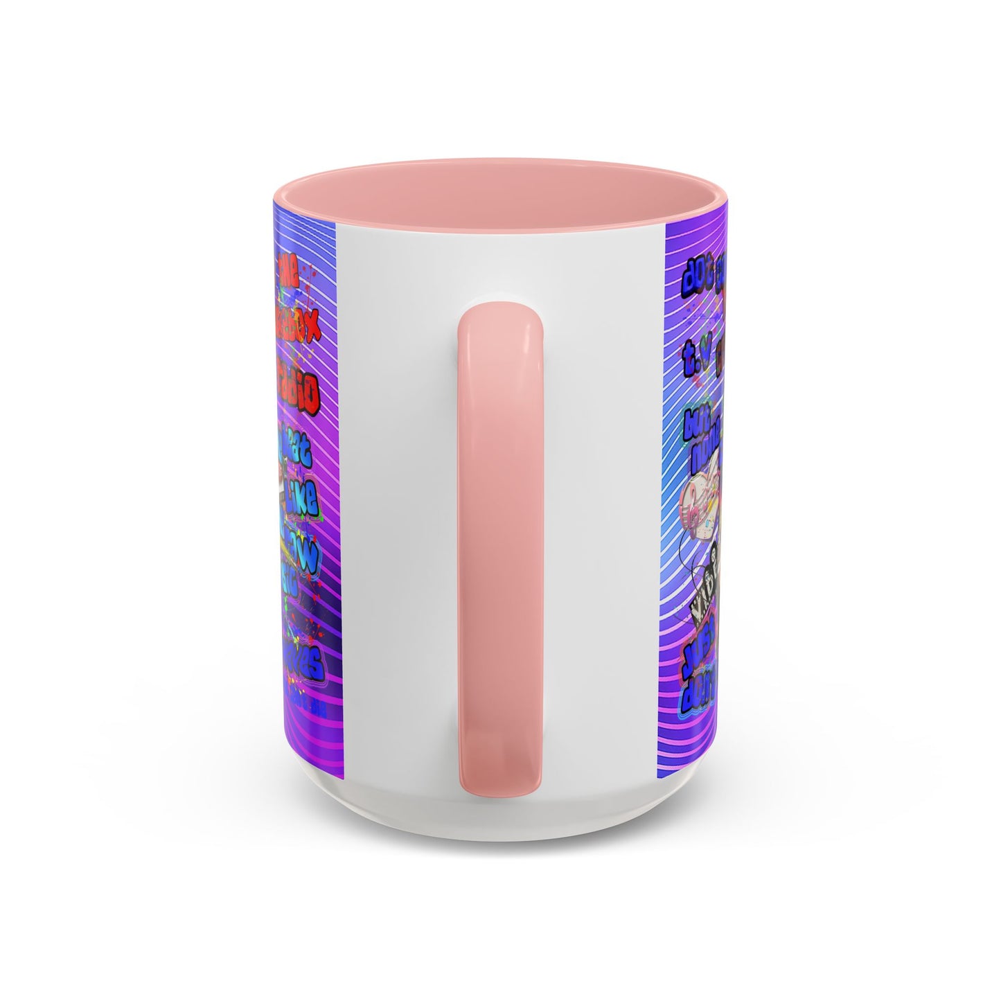 drop the beat - Accent Mug (purple wave)