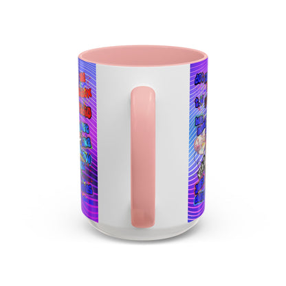 drop the beat - Accent Mug (purple wave)