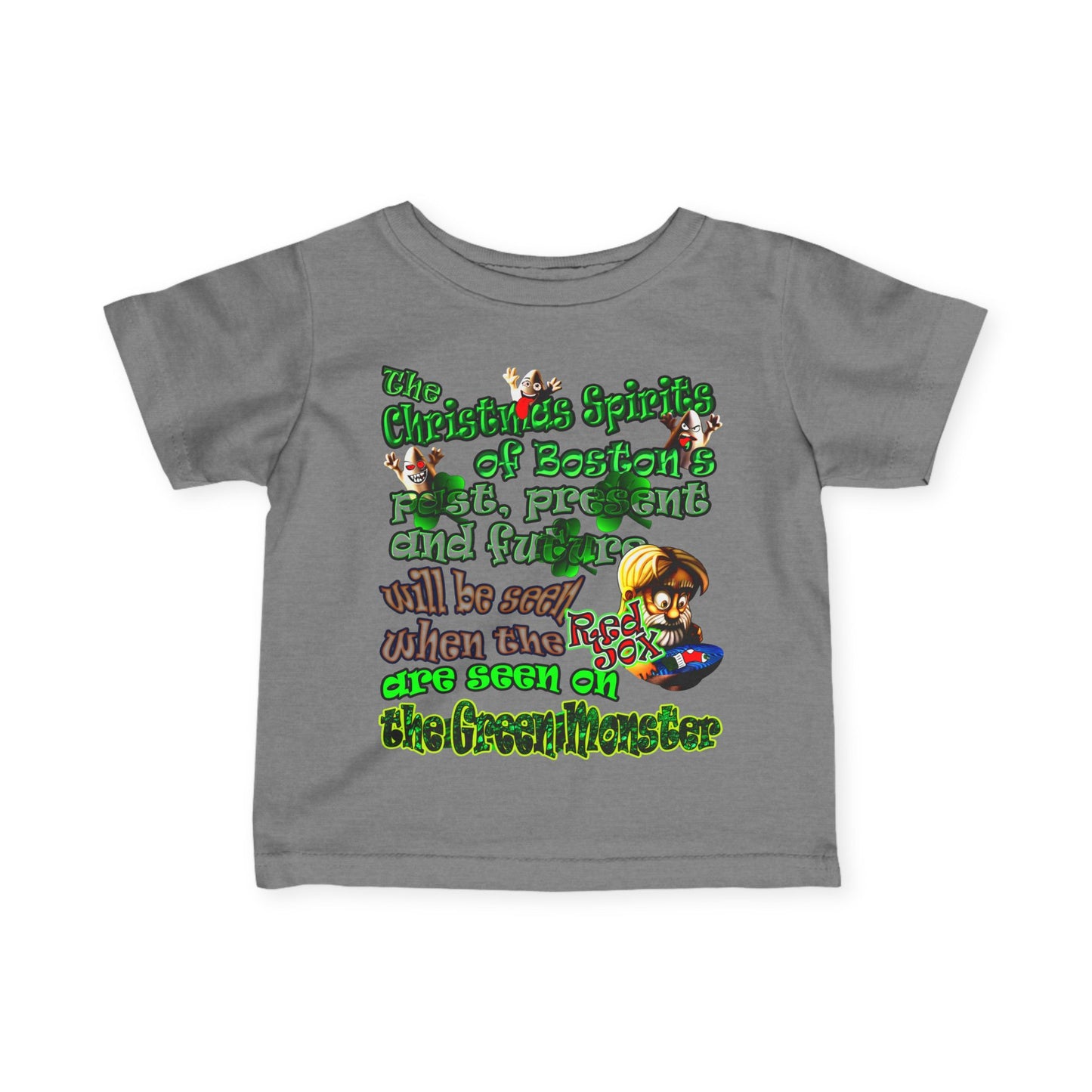 christmas spirits of boston - Infant Fine Jersey Tee