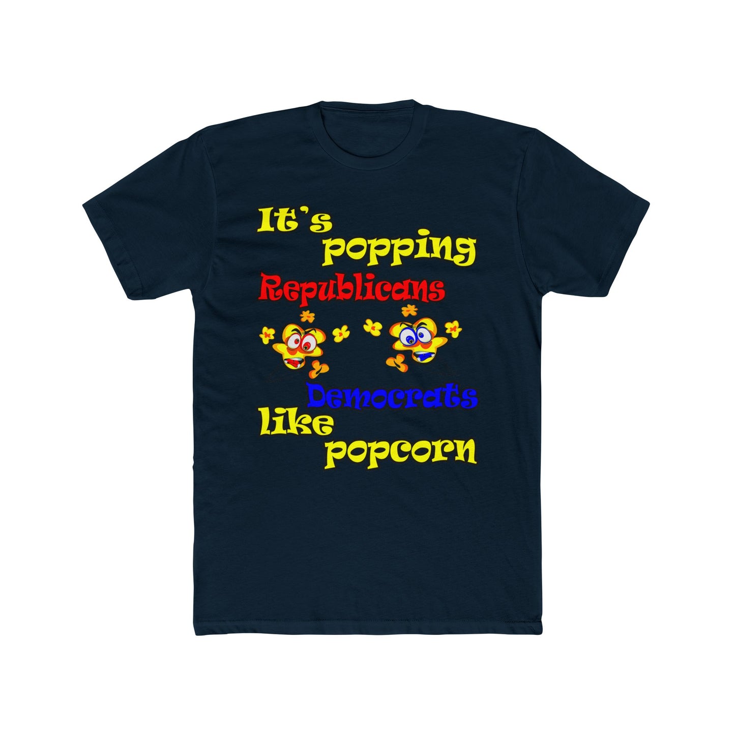 popping like popcorn - Men's Cotton Crew Tee