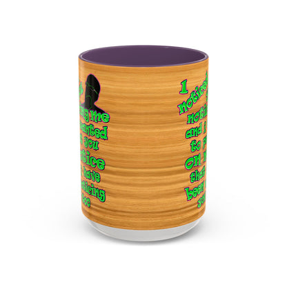 noticed you noticing - Accent Mug (butterscotch wood finish)