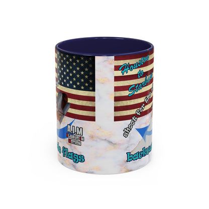 shoot for the stars - Accent Mug (white marble)