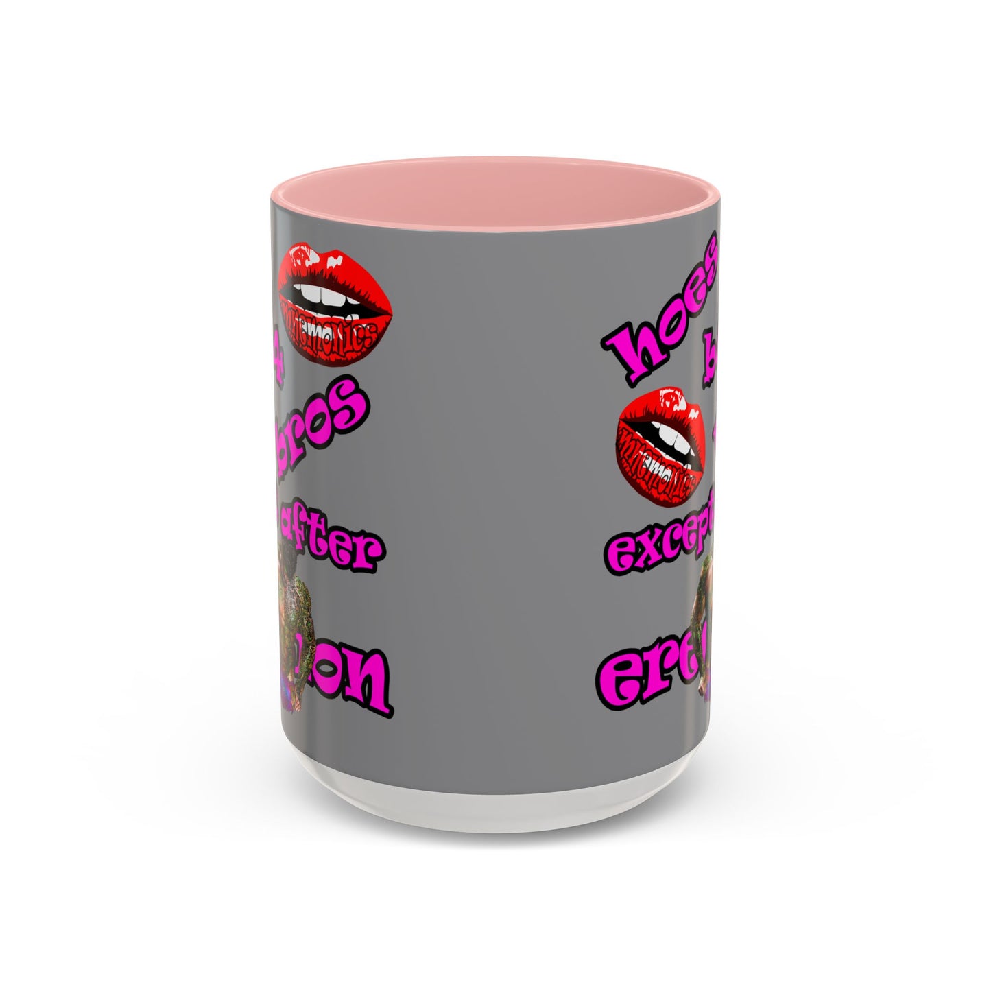 hoes b4 bros - Accent Mug (grey)