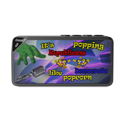 popping like popcorn - Jabba Bluetooth Speaker (grey-pink wave)