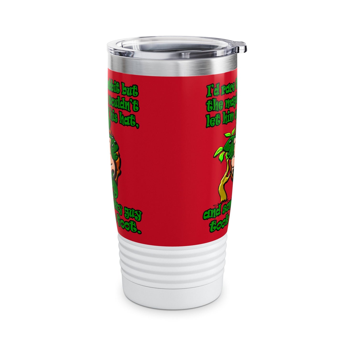 turtle race - Ringneck Tumbler, 20oz (dark red)