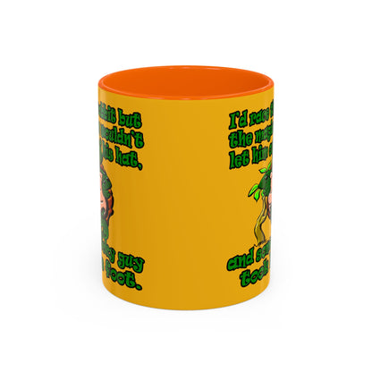 turtle race - Accent Mug (yellow)
